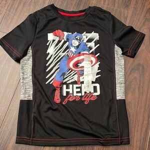 NWT boys jumping beans Avengers black‎ and gray active tee shirt size 6